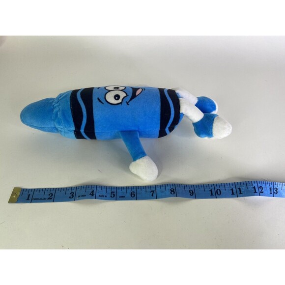 2023 Crayola Crayon Plush Character Cerulean Blue Stuffed Toy Hallmark - Picture 4 of 4